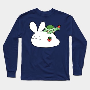 Strawberry Bunny and Tiny Turtle Long Sleeve T-Shirt